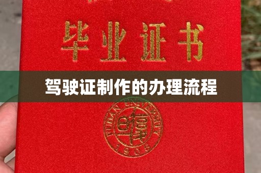 鄂托克旗驾驶证制作的办理流程