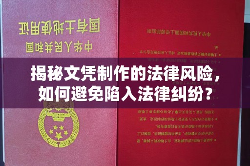 鄂托克旗揭秘文凭制作的法律风险，如何避免陷入法律纠纷？
