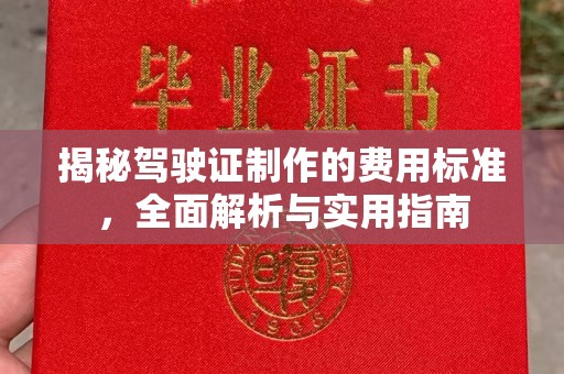 鄂托克旗揭秘驾驶证制作的费用标准，全面解析与实用指南