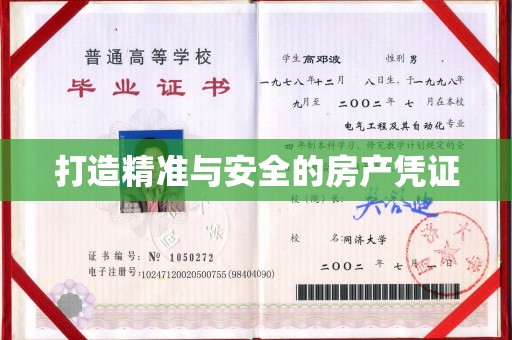 鄂托克旗打造精准与安全的房产凭证